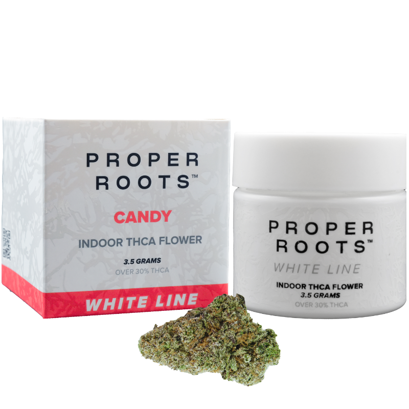 Proper Roots | Candy Blue Nerdz  3.5g Hybrid | THCA White Line Flower
