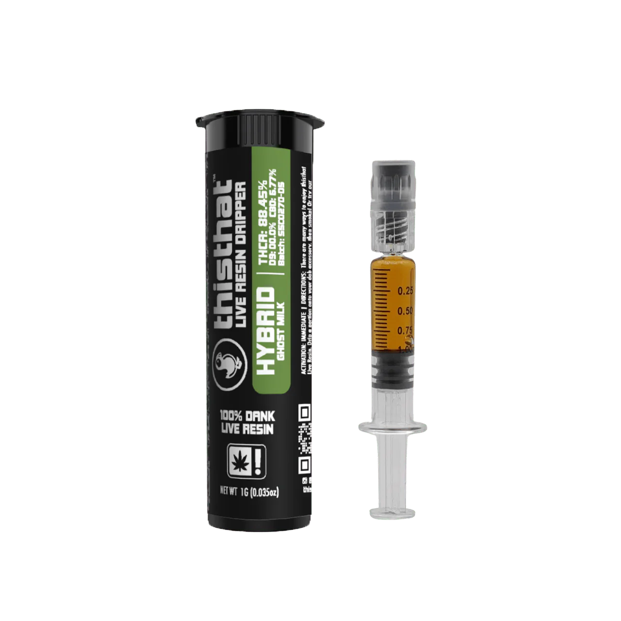 Thisthat | 1g Live Resin Dripper | Ghost Milk (Hybrid)