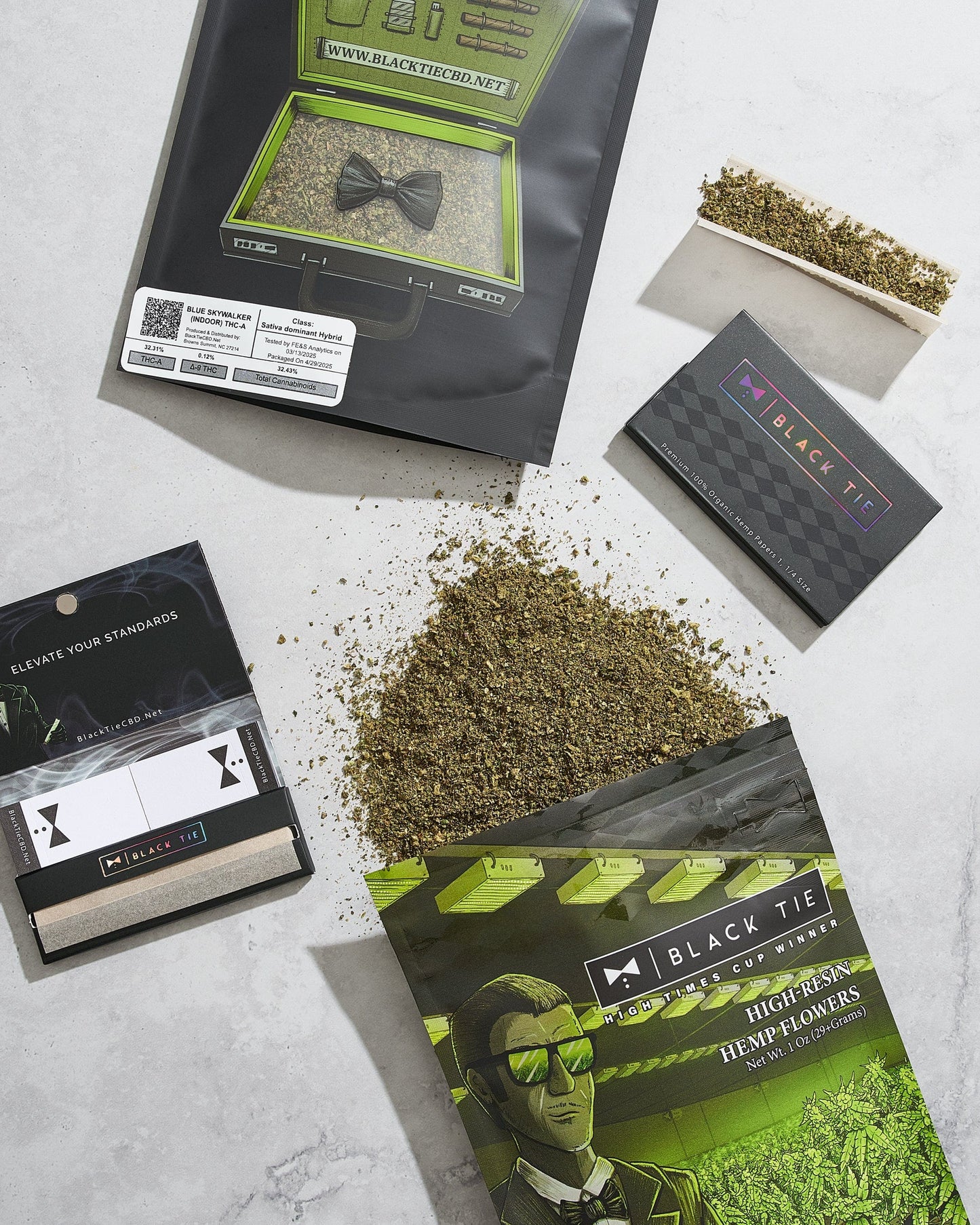 Black Tie | Blue Meteorite 28G (1 oz) | THCA Flower