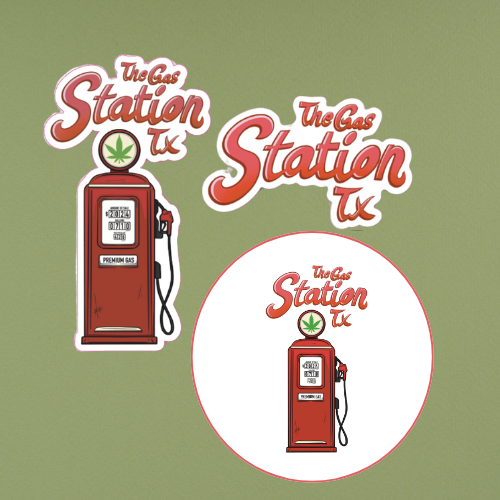 The Gas Station TX | Stickers