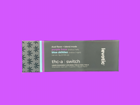 Levotic | 3G Switch Disposable Vapes Purple Haze/Blue Zkittles