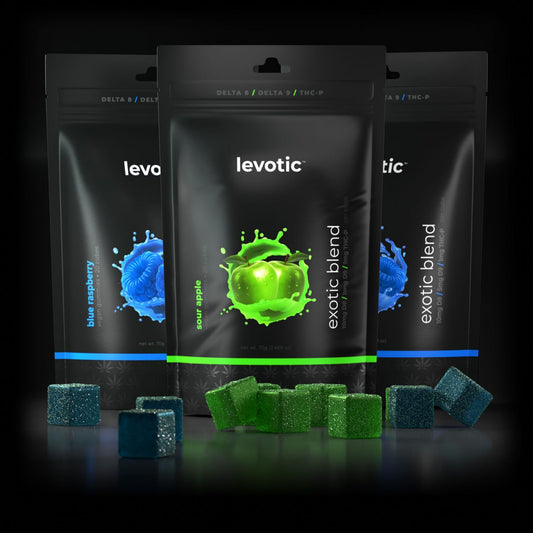 Levotic | Sour Apple Gummies 320MG D8/D9/THC-P