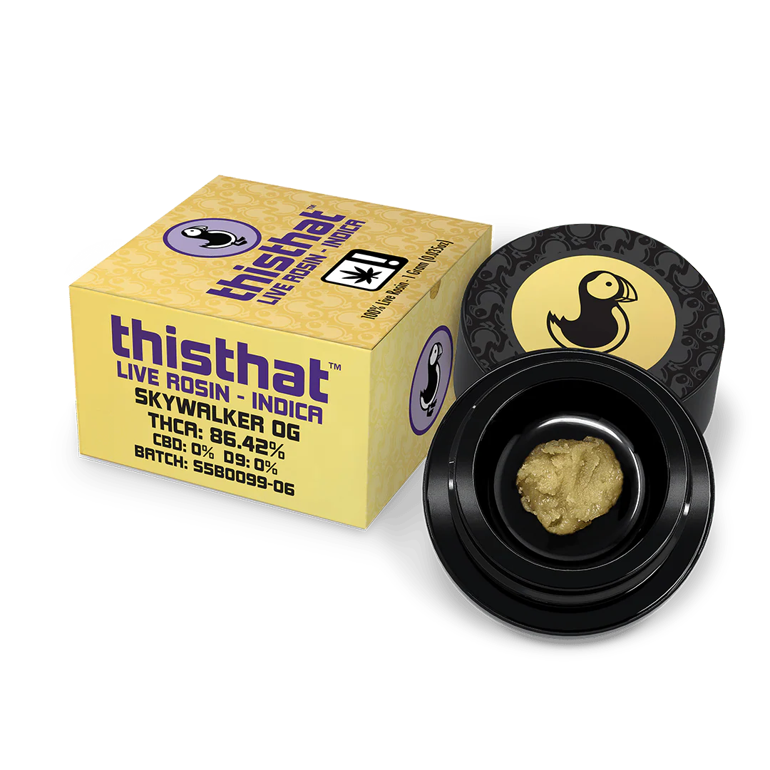 Thisthat |Skywalker OG (Indica) | THCA Live Rosin 1G