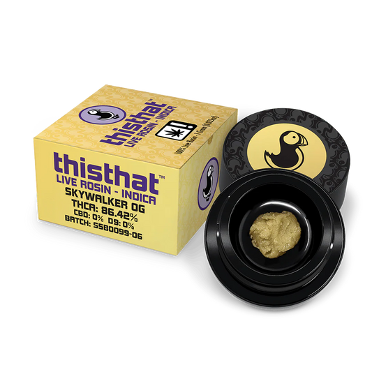 Thisthat |Skywalker OG (Indica) | THCA Live Rosin 1G