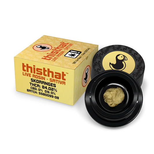 Thisthat | Skoranges (Sativa) | THCA Live Rosin 1G