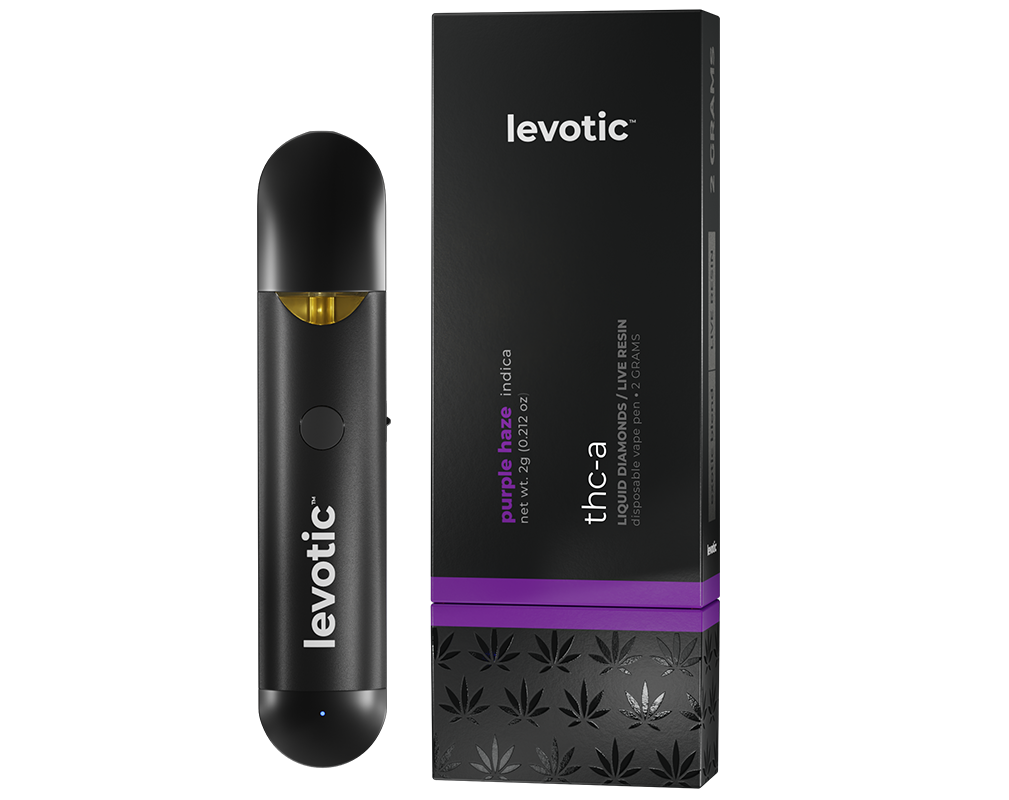 Levotic | Purple Haze Indica 2G Disposable Vapes