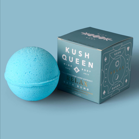 Kush Queen | Relax 1:1 CBD & D9 THC Bath Bomb