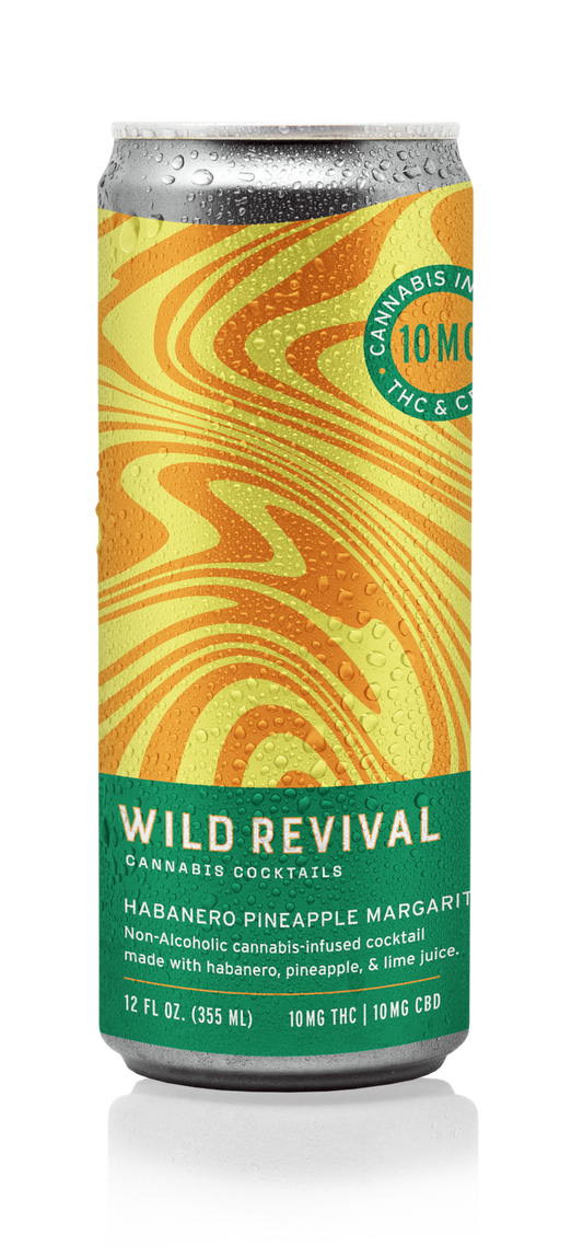 WILD REVIVAL | Habanero Pineapple Margarita 10MG | Cannabis Infused Cocktail