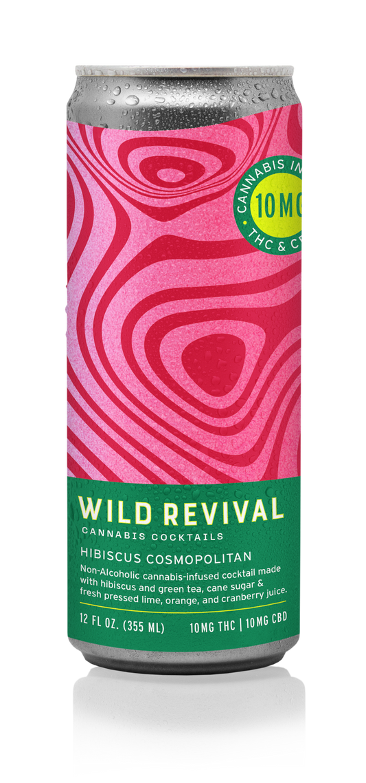 WILD REVIVAL | Hibiscus Cosmopolitan 10MG | Cannabis Infused Cocktail