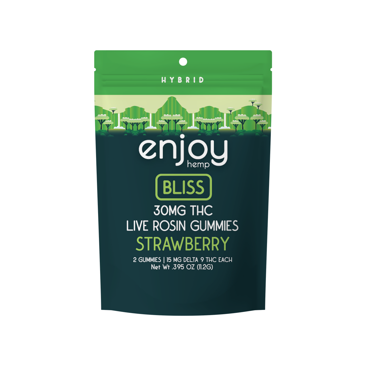 ENJOY | 30MG D9 Bliss Live Rosin Gummies Strawberry