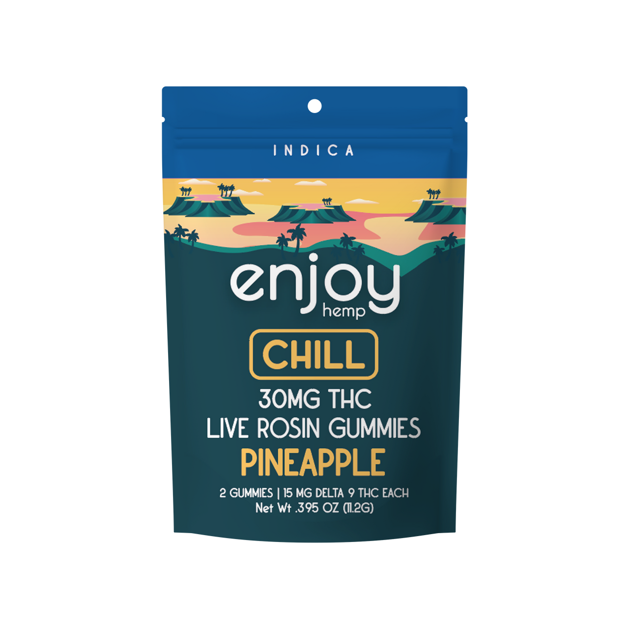 ENJOY | 30MG D9 Chill Live Rosin Gummies Pineapple