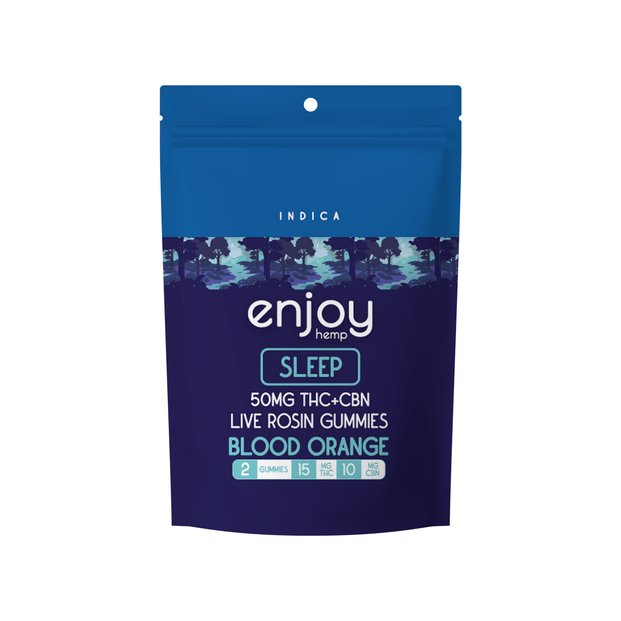 ENJOY | 50MG D9+CBN Sleep Live Rosin Gummies Blood Orange