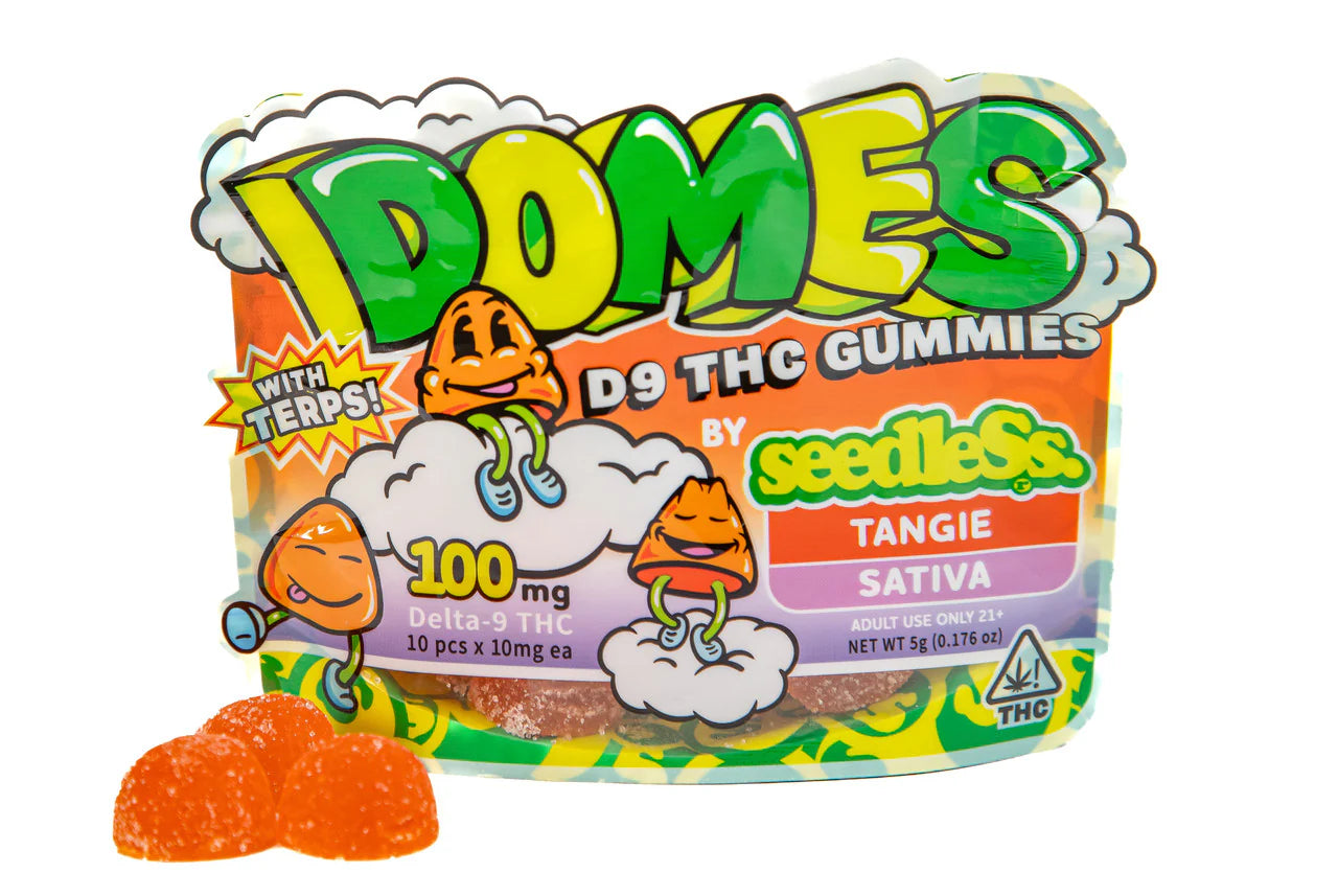 DOMES | Tangie 100MG D9 (Sativa) Edible Gummies