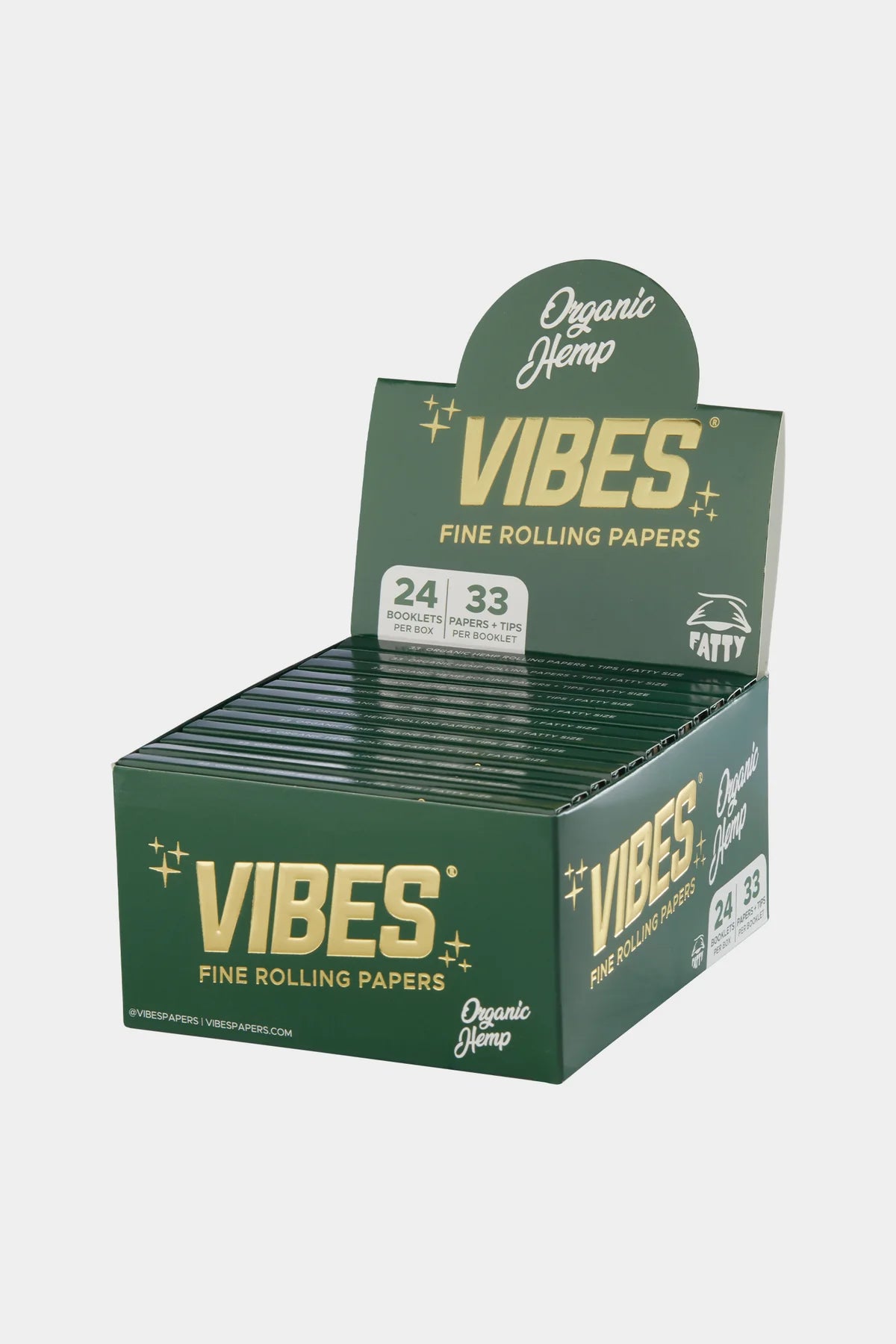 VIBES | Organic Hemp FATTY Rolling Papers W/Tips King Size