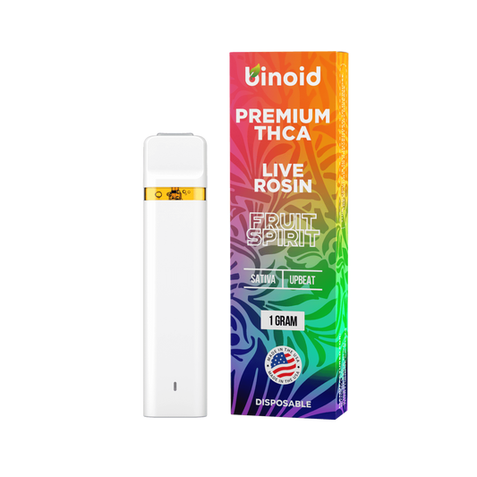 Binoid | Premium THCA Live Rosin Disposable Vape Fruit Spirit Sativa 1G