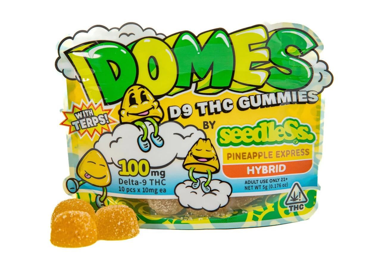 DOMES | Pineapple Express 100MG D9 (Hybrid) Edible Gummies