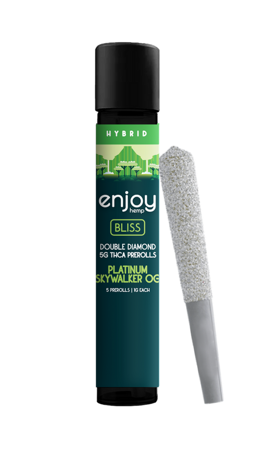 Enjoy | 5G Bliss Double Diamond 5 Pack Pre-Rolls | Platinum Skywalker OG