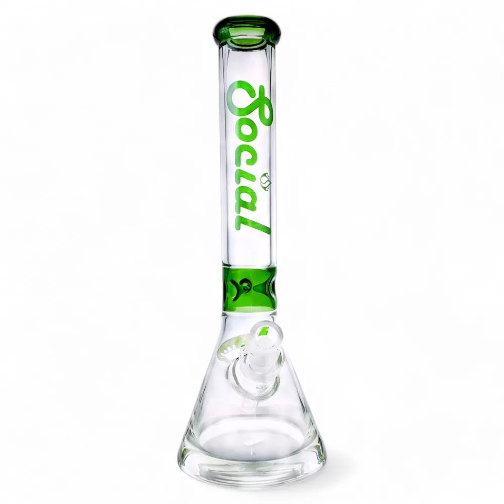 Social Glaucus | Beaker Bong - Green