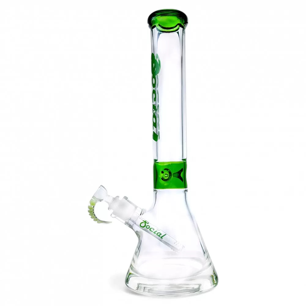 Social Glaucus | Beaker Bong - Green